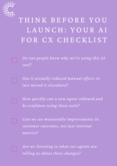 AI Checklist - Simon Blog - 8th May